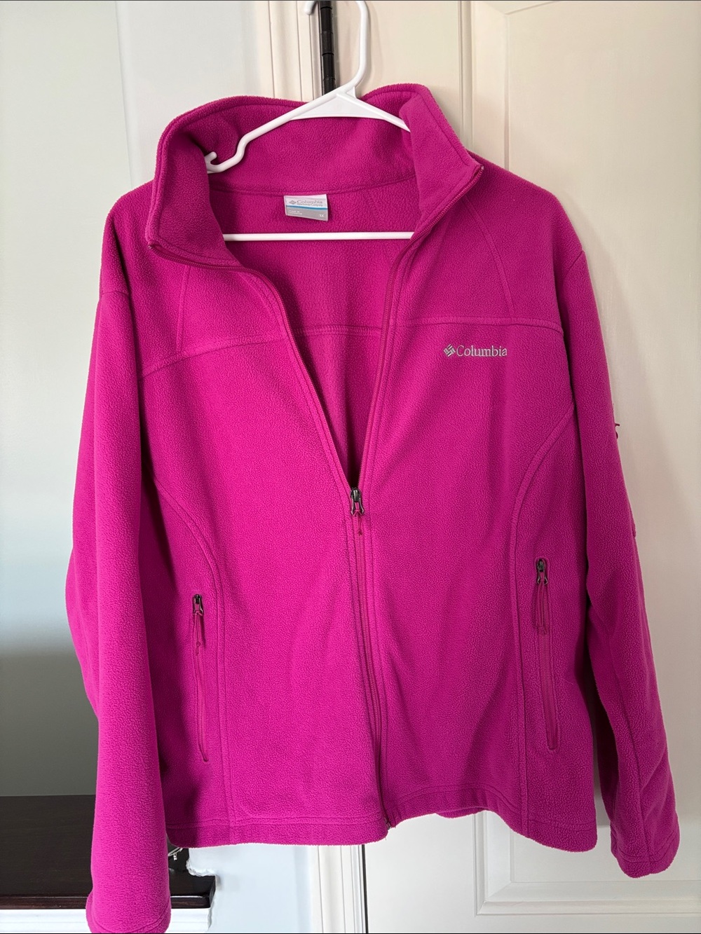 Columbia Hot Pink Full-Zip Fleece Jacket
